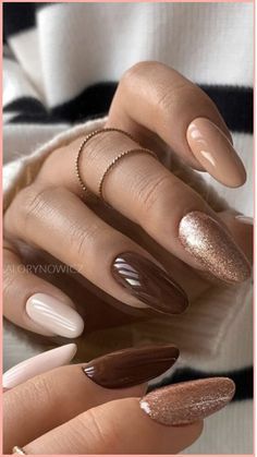 nail art Nails Ideas 2023, Brown Nail Designs, Winter Nails Ideas, Plaid Nail Designs, Brown Nail, Brown Nails Design, Nagellack Trends, Fall Nail Trends, Cute Nails For Fall