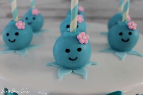 Octopus Cake Pops, Sea Themed Birthday Party, Octopus Cake, Sea Cakes, Ocean Birthday, Best Party Food, Mermaid Theme Party, Cake Central, Summer Cookies