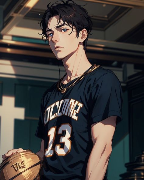 Basketball Oc Male, Anime Guy Profile Picture, Anime Guy Profile, Guy Profile Picture, Anime Athlete, Anime Basketball Player, Basketball Player Drawing, Sporty Boyfriend, Basketball Player Boyfriend