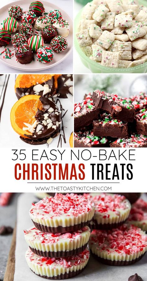 No Bake Christmas Treats, No Bake Christmas, Holiday Treats Recipes, Christmas Candy Easy, Cookie Recipes Holiday, Easy Christmas Candy Recipes, Peppermint Recipes, Christmas Cookie Recipes Holiday, Christmas Baking Cookies