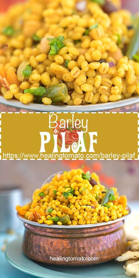 Barley Pilaf Recipe, Barley Pilaf, Healthy Lunch Dinner, Recipes Budget, Vegetarian Eating, Vegetarian Brunch, Modern Recipes, Pilaf Recipe, Dinner Simple