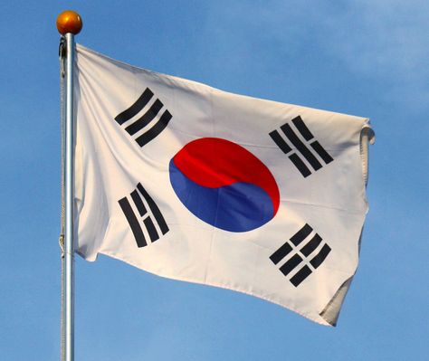 The South Korean flag is beautiful. The white spaces combined with the blue, red and black colour scheme makes its simplicity stand out. However, the symbolism behind the flag itself is another reason why South Korea’s flag is even more amazing. Here is an explanation about the flag from Korea4Expats: The flag consists of three parts: … South Korean Flag, South Korea Flag, Korean Flag, South Korea Travel, Forced Labor, Korea Travel, Flags Of The World, South Korean, Yin Yang