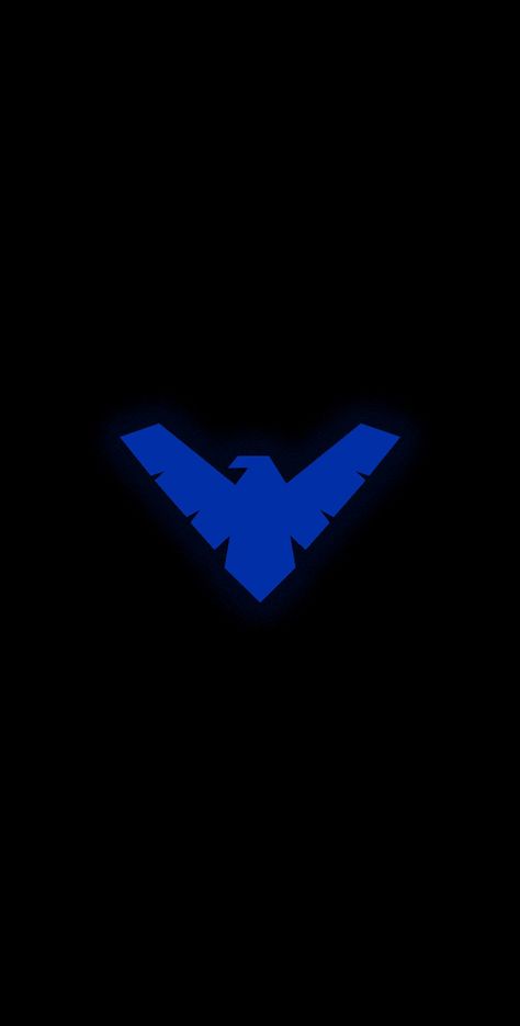 Nightwing Symbol Wallpaper, Nightwing Logo Wallpapers, Nightwing Wallpaper Comic, Nightwing Icon Aesthetic, Titans Nightwing Wallpaper, Nightwing Phone Theme, Nightwing Phone Wallpaper, Nightwing Background, Nightwing Aesthetic Wallpaper