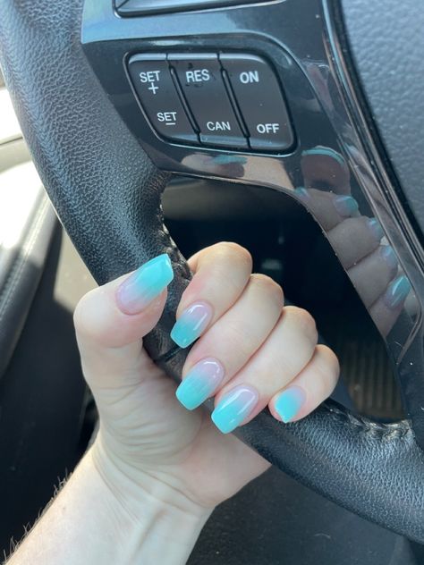 Turquoise Ombre Nails, Summer Inspo Nails, Nails For Summer, Turquoise Ombre, Ombré Nails, Summer Inspo, Nails Inspo, Ombre Nails, Nails Nails