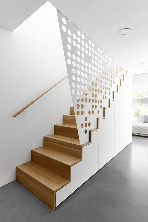 Scandinavian Staircase, Vancouver Apartment, Staircase Railing Design, Light And Dwell, Studio Architecture, Floor Renovation, Wood Railing, Metal Stairs, Studios Architecture