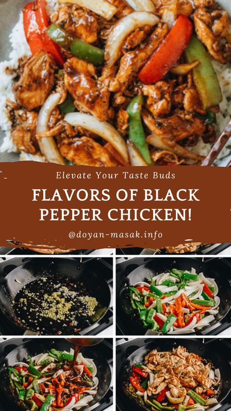 Unleash the Irresistible Flavors of Black Pepper Chicken! Elevate Your Taste Buds with This Mouthwatering Recipe That Will Leave You Craving for More! Get Ready to Experience a Burst of Savory Goodness! Black Pepper Chicken Healthy, Chicken Breast Stir Fry Recipes, Chicken Breast Strips Recipes, Black Pepper Chicken Recipe, Chicken Breast Stir Fry, Chicken Strip Recipes, Season Recipes, Black Pepper Chicken, Recipes With Chicken And Peppers