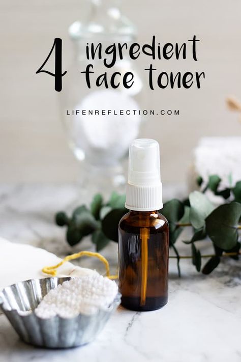 Diy Toner Face, Essential Oil Toner, Facial Toner Recipe, Homemade Face Toner, Homemade Skin Toner, Natural Face Toner, Diy Toner, Homemade Facial, Witch Hazel Toner