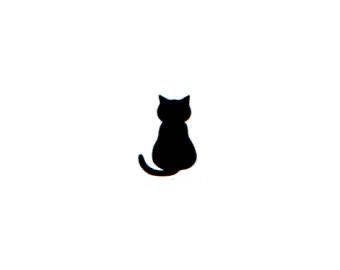 Women's Back Tattoos, Cat And Dog Tattoo, Kitten Tattoo, Vogel Tattoo, Cat Tattoo Simple, Cat Tattoo Ideas, Petit Tattoo, Black Cat Tattoos, Logo Animal