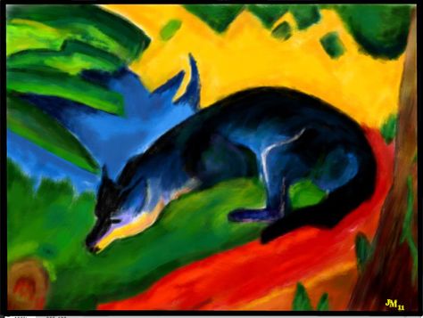 Franz Marc, German Expressionism, Animal Paintings, Framed Canvas Art, Framed Canvas Prints, Canvas Poster, Art Reproductions, Art Sur Toile, Namaste