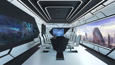 Trading Room Design, Futuristic Bedroom, Trading Room, Gaming Environment, Spaceship Interior, Sky City, Control Room, Sci Fi Environment, Raster Graphics