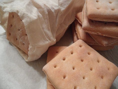 "Hard Tack" Trail Bread « Survival School - Midwest Native Skills Institute Hard Tack Recipe, Hard Tack, Zombie Survival Kit, School Survival, Emergency Supplies, Cooking Basics, Survival Food, Survival Prepping, Rock A