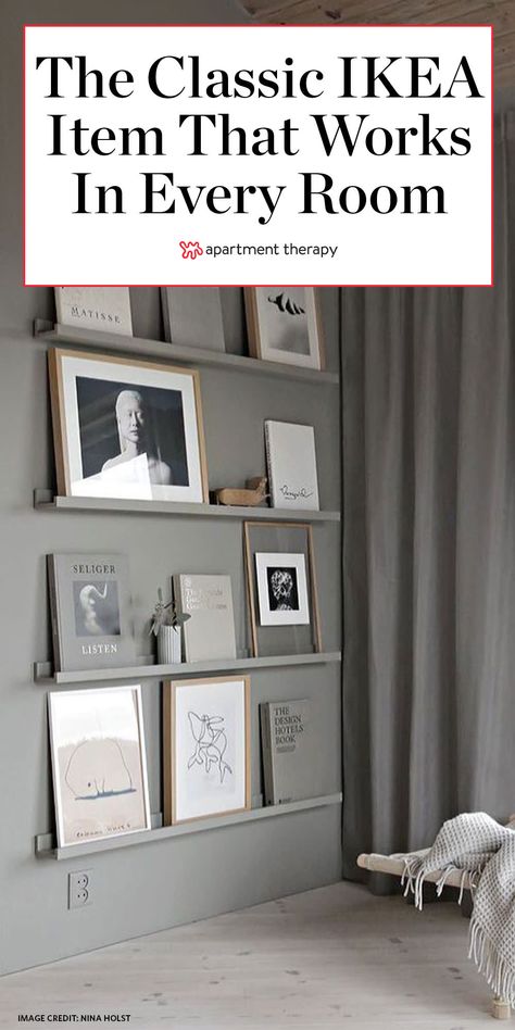 Ikea Picture Ledge, Ikea Wall, Ikea Shelves, Picture Shelves, Picture Ledge, Kitchen Ideas Modern Luxury, Single Room, Small Space Kitchen, Hus Inspiration