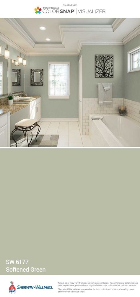 Softened Green Decoration Above Toilet, House Paints, Blue Bathrooms Designs, Glen Lake, Small Bathroom Colors, Beach Colors, House Remodeling, Bathroom Paint, Bathroom Color