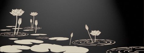 Lily Silhouette, Water Stencil, Lily Stencil, Craft Market Stall Ideas, Lilies Drawing, Gelli Printing Art, Water Lily Pond, Floral Silhouette, Lacquer Paint