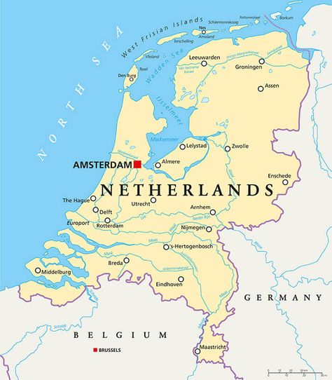 Holland Map, Netherlands Map, Architectural Buildings, Fun Facts For Kids, Dutch People, South Holland, Amsterdam Holland, Netherlands Travel, Facts For Kids