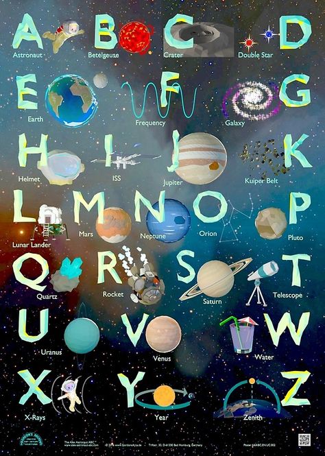 Handwriting Poster, Lowercase Handwriting, Space Classroom, Abc Alphabet, Space Birthday, Alphabet Poster, Learning The Alphabet, Space Theme, Poster Poster