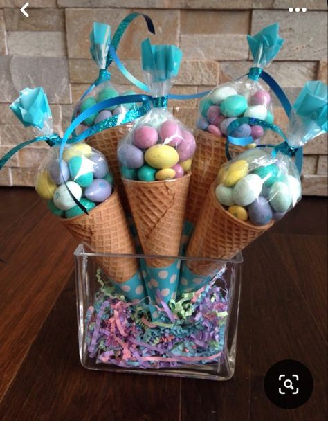 Candy Theme Birthday Party, Candy Birthday Party, Easter Decorations Ideas, Candy Theme, Easter Decorations Dollar Store, Ice Cream Cones, Easter Decorations Vintage, Easter Decorations Kids, Easter Decorations Christian