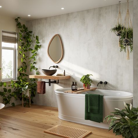 Orchids in Bathroom Design Trendy bathroom plants decor ideas || bathroom decoration with plants Matt Bathroom, Bathroom Plants Decor, Freestanding Bath With Shower, Gray Bathroom Walls, Plants Bathroom, Oak Bathroom Furniture, Green Bathroom Furniture, Plant Styling, Black Bathroom Furniture