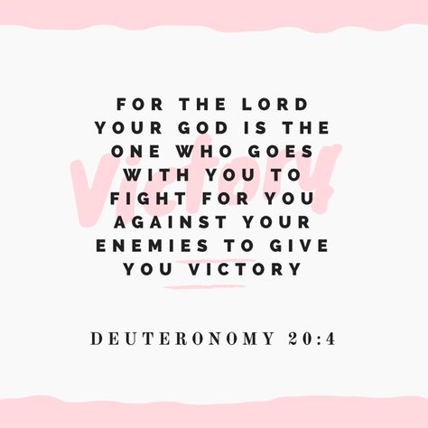 See A Victory, Deuteronomy 20 4, Jesus Is Life, Jesus Is, Victorious, Verses, Bible Verses, Vision Board, Bible