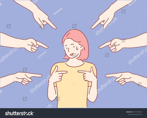 Pointing Finger Drawing Reference, People Pointing Fingers, Pointing Finger Drawing, Hand Pointing At You Reference, Surprised Woman, How To Draw Fingers, Draw Reference, Being Judged, Judging People