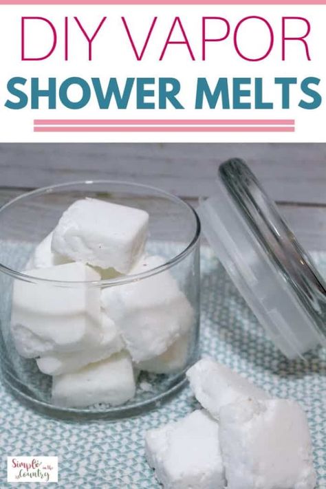 Vapor Shower Melts, Diy Bath Melts Recipes, Shower Streamers, Vicks Shower, Melts Recipes, Bath Melts Diy, Shower Steamers Diy, Shower Melts, Shower Tablets