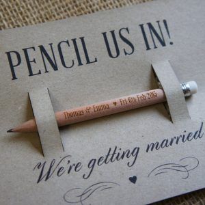 We're Getting Married, Diy Pencil, Personalized Pencils, Future Wedding Plans, Cute Wedding Ideas, Creative Wedding, Event Invitation, Here Comes The Bride, Uk Wedding