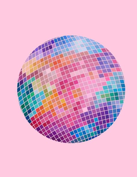 Disco Ball Painting, Disco Ball Print, Ball Painting, Preppy Wallpaper, Disco Balls, Paint Marker, Easy Diy Art, Painting Inspo, Diy Art Painting