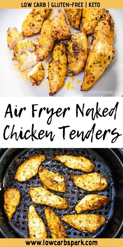 Try these Juicy Air Fryer Naked Chicken Tenders – a simple, flavorful delight! These tenders are cooked to perfection in the air fryer, resulting in juicy bites without the excess oil. No fancy coatings, just straightforward and delicious. Elevate your snack game with this easy, naked chicken tenders recipe. Let's get crispy in the air fryer! Naked Chicken Tenders, Chicken Tenders Air Fryer, Freezing Cooked Chicken, Air Fryer Recipes Healthy Low Carb, Grilled Chicken Strips, Air Fryer Chicken Tenders, Sage Sausage, Homemade Coleslaw, Air Fryer Recipes Chicken