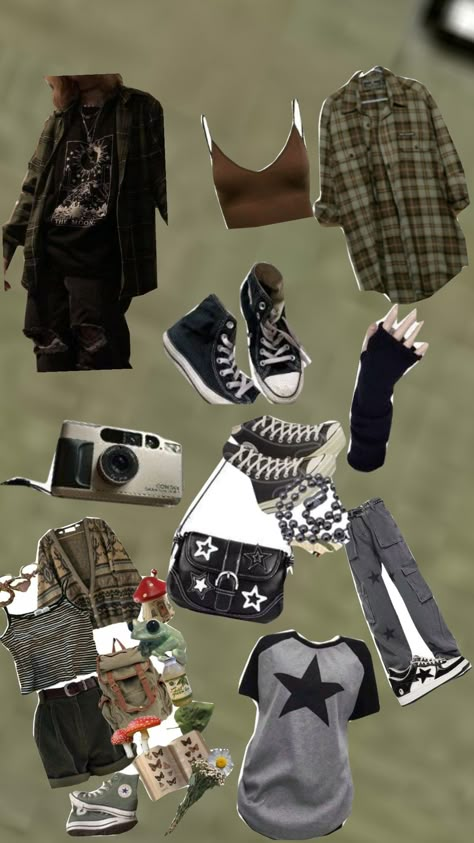 Grunge aesthetic! Grunge Artist Aesthetic Outfits, Grunge Stores To Shop At, 1990s Grunge Aesthetic, Gurge Aesthetics Outfit, 2000s Grunge Outfits Aesthetic, Soft Grudge Aesthetics, Comfy Grunge Outfits Winter, Grunge Fits Aesthetic, Forest Grunge Aesthetic Outfit