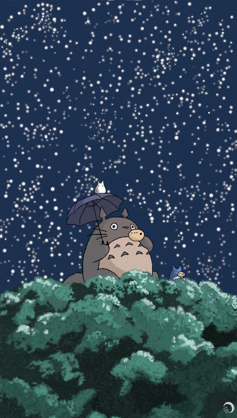 My Neighbour Toroto Aesthetic, Cute Totoro Wallpaper, Totoro Background, Totoro Wallpaper, Bedroom Paintings, Totoro Art, Neighbour Totoro, Studio Ghibli Poster, Studio Ghibli Background