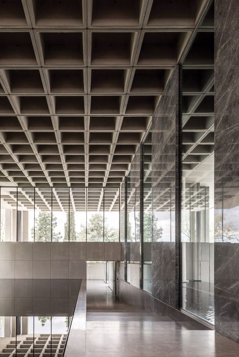 Brutalist Interior, Brutalism Architecture, Brutalist Buildings, Concrete Facade, Architectural Competition, Office Renovation, Lobby Interior, Brutalist Architecture, Concrete Structure