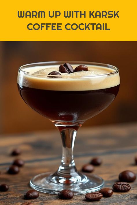 Looking for a cozy, comforting drink to enjoy on cold winter nights? Try this Karsk coffee cocktail recipe! It'll warm you up like a hot toddy, blending rich coffee with smooth grain alcohol for a delightful sip. Originating from Sweden, Karsk is the perfect drink for casual get-togethers with friends or solo, snuggling up by the fire. Discover just how fun and comforting this traditional coffee-based drink can be as we dive into easy cocktail recipes that anyone can master! Celebrate those chilly evenings with this warming delight. French Martini Cocktail, Coffee Vodka, Easy Cocktail Recipes, Creamy Eggnog, Winter Cocktails Recipes, Winter Cocktail, Rose Cocktail, Grain Alcohol, Cranberry Cocktail