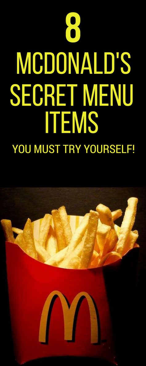 8 Best McDonald's Secret Menu Items Secret Menu Mcdonalds, What To Get From Mcdonalds, Kmart Cafeteria, Mcdonald’s Secret Menu, Mcdonalds Secret Menu Food, Fast Food Secret Menu Items, Mcdonald’s Hacks, Mcdonald's Recipes, Mcdonalds Secret Menu