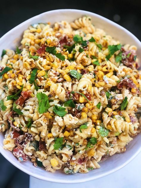 Elite Corn Pasta Salad, Mexican Orzo Pasta Salad, Elote Pasta Salad, Elote Pasta, Orzo Salads, Mexican Street Corn Pasta Salad, Mexican Street Corn Pasta, Apartment Meals, Street Corn Pasta Salad