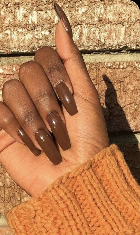 Brown Acrylic Nails, Brown Acrylic, Short Acrylic, Short Acrylic Nails Designs, Brown Nails, Autumn Nails, Short Acrylic Nails, Nails Designs, Acrylic Nail Designs