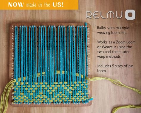 Pin Loom Weaving, Zoom Loom, Pin Weaving, Pin Loom, Potholder Loom, Tapestry Loom, Yarn Weaving, Weaving Loom Diy, Loom Craft