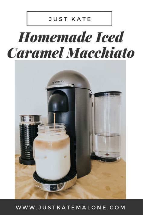 Iced coffee recipe, iced caramel macchiato, nespresso recipes, nespresso machine, starbucks copycat, iced caramel coffee Espresso Machine Recipes Iced, Starbucks Blonde Nespresso Recipes, Nespresso Vertuo Plus Station, Caramel Macchiato Nespresso, Nespresso Recipes Original, Nespresso Melozio Recipes, Nespresso Iced Leggero Recipe, Nespresso Iced Coffee, Nespresso Machine Recipes