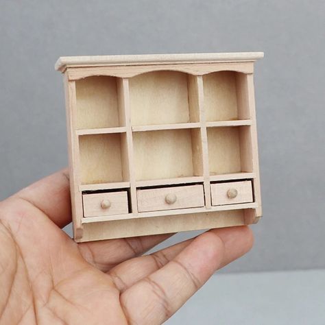 Smarter Shopping, Better Living!  Aliexpress.com Wood Wall Cabinet, Dollhouse Design, Wall Mounted Storage, Hanging Storage, Wall Cabinet, Wood Cabinets, Storage Organizer, Birch Wood, Doll Accessories