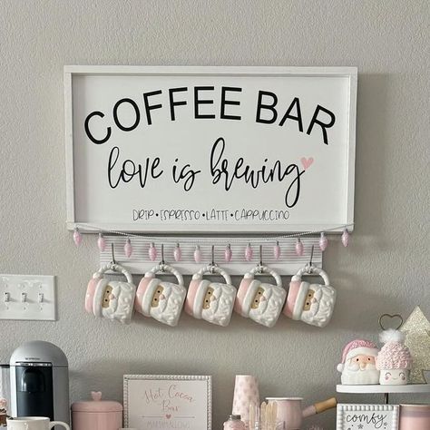 Dawn on Instagram: "Merry Christmas Eve 🎀 Sharing my Christmas coffee bar tonight. I also just posted 2 reels with my Christmas decor tours. I wanted to share all of my pretty pink decor sooner, but it’s been a busy month & time flew. I hope you are having a great Christmas Eve & have had a fun holiday season 🩷 . . . . . #christmascoffeebar #christmascoffeestation #christmasdecor #holidaydecor #pinkchristmasdecor #pinkchristmas #pinkmas #coffeebarideas #coffeestationideas #pinkcommunity #pinkinstagram #pinkstagram #pinkstyling #pinkdecor #pinkhomedesign #pinkhome #pinkdesign #pinkismyfavorite #dawnsdiaryyoutube" Pink Christmas Coffee Bar, Coffee Bar Christmas Decor, Pink Coffee Bar, Christmas Coffee Bar Decor, Christmas Coffee Bar, Pink Apartment, Pink Gingerbread, Merry Christmas Eve, Pink Christmas Decorations