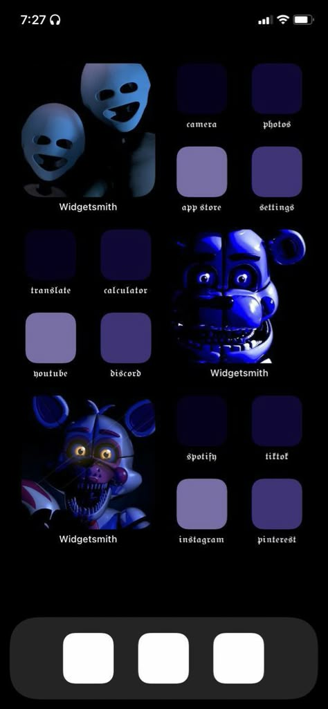 Fnaf Phone Icons, Fnaf Widgets Ideas, Fnaf Homescreen Layout, Fnaf Phone Layout, Fnaf Widget Icons, Fnaf Themed Phone, Fnaf Iphone Layout, Fnaf Lockscreen Wallpaper, Anime Layout Homescreen