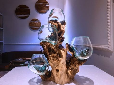 Molten Glasses Drift Wood Wood 4 Glass in 1 Wood for Vases Pots Candle Holder Aquascape Roots Gamal Wood - Etsy Betta Fish Aquarium, Vase Fish Tank, Houseplant Decor, Room Organization Bedroom, Mini Aquarium, Rustic Furniture Diy, Interior Architecture Drawing, Unique Decorations, Crystal Garden