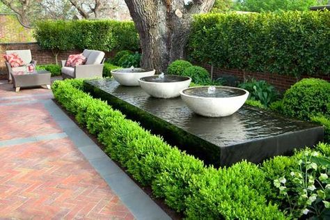 Modern Water Feature, Kolam Air, Kolam Koi, Outdoor Water Features, Backyard Gardens, Backyard Water Feature, Water Features In The Garden, Gardens Design, Have Inspiration