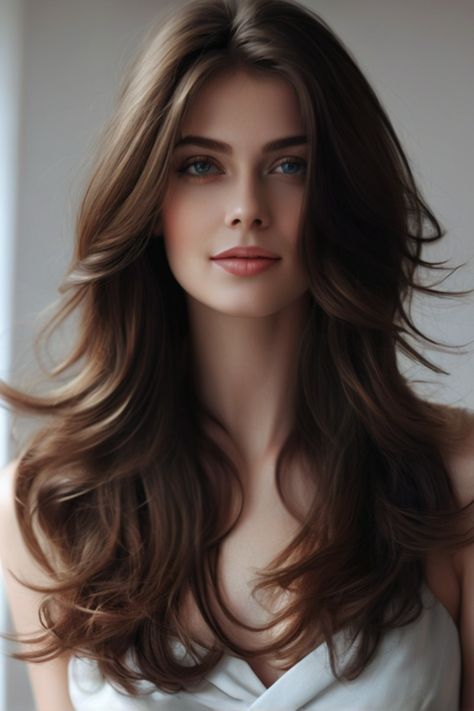 Hairstyles With Gel, Brown Hair Pale Skin, Hair Growth Tablets, Hairstyles Round Face, Hairstyles Back To School, Layered Haircuts For Long Hair, Women Event, Women's Haircut, Hair Growth Women