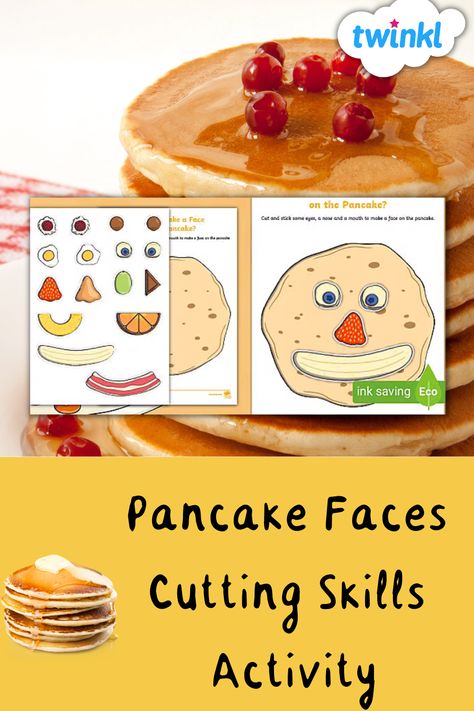 Pancake Tuesday Art For Kids, Pancake Faces For Kids, Preschool Pancake Craft, Pancake Preschool Activities, Pancake Day Crafts For Kids, Pancake Craft Preschool, Pancake Activities For Preschool, Pancake Crafts For Kids, Pancake Day Crafts For Toddlers