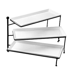 Amazon.com Shopping Cart Tiered Serving Stand, Food Display Stands, Three Tier Stand, Party Serving Trays, Cleaning Supply Storage, Serving Stand, Catering Supplies, Closet Shelf Organization, Tiered Serving Trays