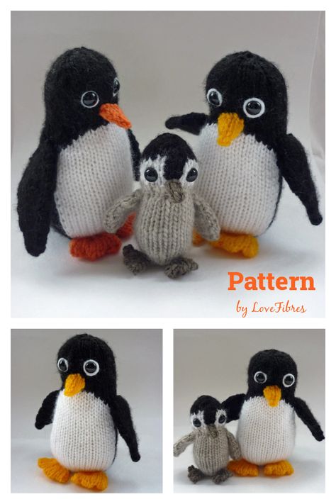 10+ Amigurumi Penguin Free Knitting Pattern and Paid - Page 3 of 3 Penguin Knitting Pattern Free, Penguin Knitting Pattern, Knitting Animals Free Patterns, Knitted Toys Free Patterns Stuffed Animals, Knit Toys Free Pattern Stuffed Animals, Knitted Birds, Knitting Animals, Amigurumi Penguin, Christmas Knitting Patterns Free