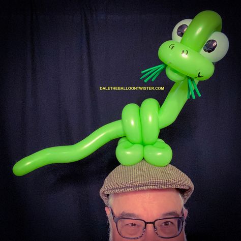 Balloon Animal Dinosaur, Christmas Balloon Animals, Turtle Balloon Animal, Dinosaur Balloon Animal, Balloon Hats, Balloon Hat, Twisting Balloons, Dinosaur Balloons, Balloon Designs