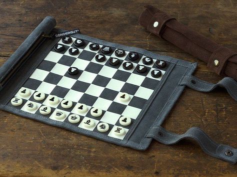 Travel Chess Game and Backgammon Board by Sondergut Backgammon Game, Chess Gifts, Unique Gifts For Kids, Backgammon Board, Classic Board Games, Unique Gifts For Him, Diy Games, Chess Game, Gifts For Your Boyfriend