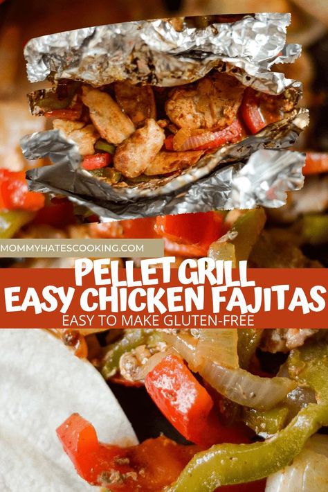 Get ready to make a delicious meal right on the pellet grill with these Pellet Grill Chicken Fajitas, made right in foil packs! Pellet Grill Chicken, Pellet Grilled Chicken, Foil Pack Recipes, Drumstick Chicken, Grilled Chicken Fajitas, Summer Grill, Foil Pack Dinners, Casserole Chicken, Foil Dinners