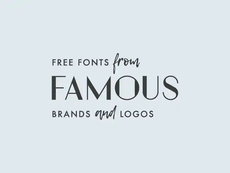 Famous Font - Dafont Free Alternative Fonts, Logo Fonts Free, Brands And Logos, Fonts Dafont, Healthcare Quotes, Finance Logo, Best Free Fonts, Brand Fonts, Health Logo